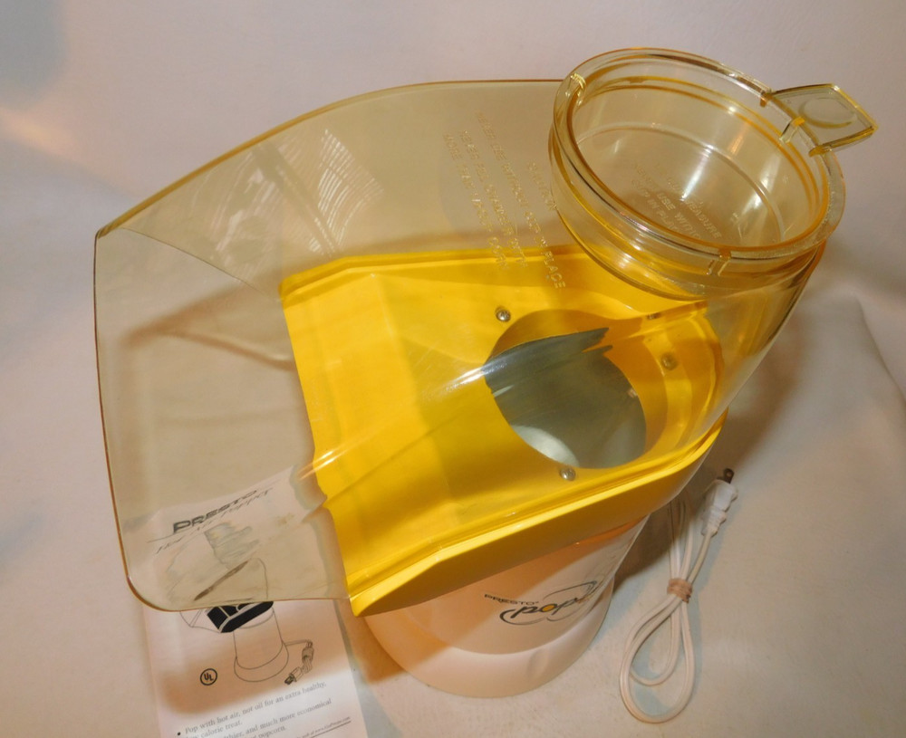 Presto Poplite Hot Air Popper Popcorn Maker Model 0482007