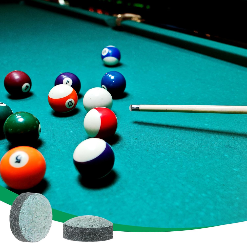Billiard Pool Cue Tips Pool Stick Replacement Tips with Storage Box for Pool Cue