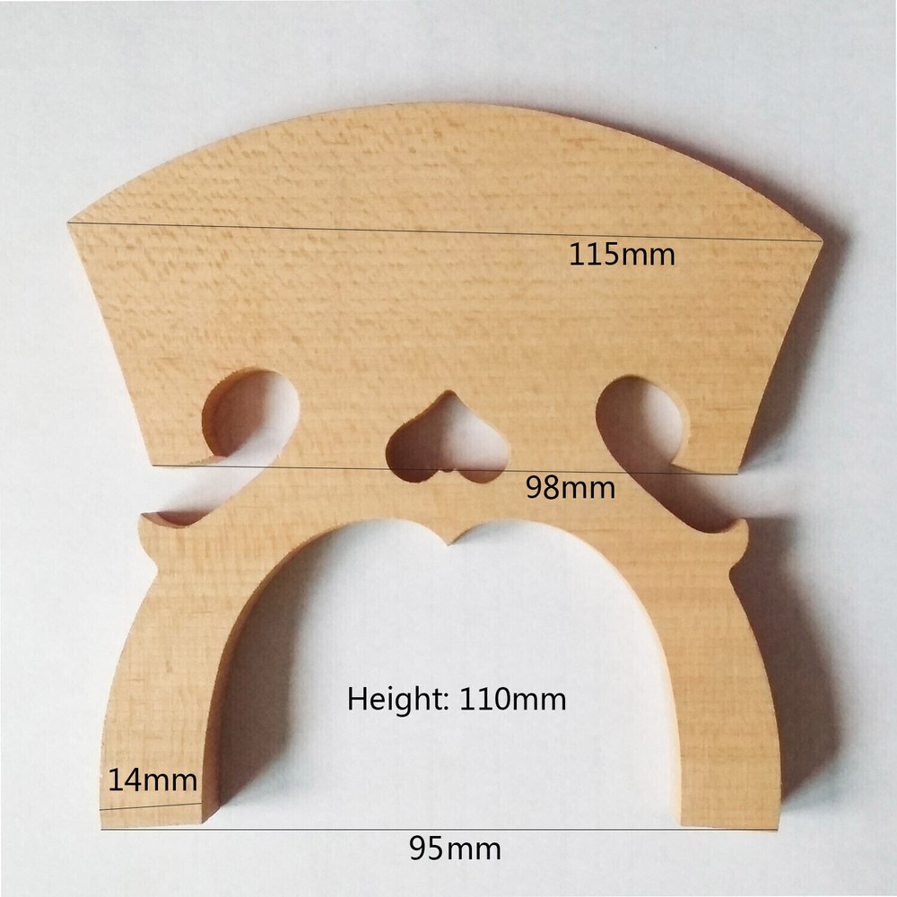 5x Viol Viola da Gamba Maple Bridge 7 String Accessory Bass Viola Cello Fitting