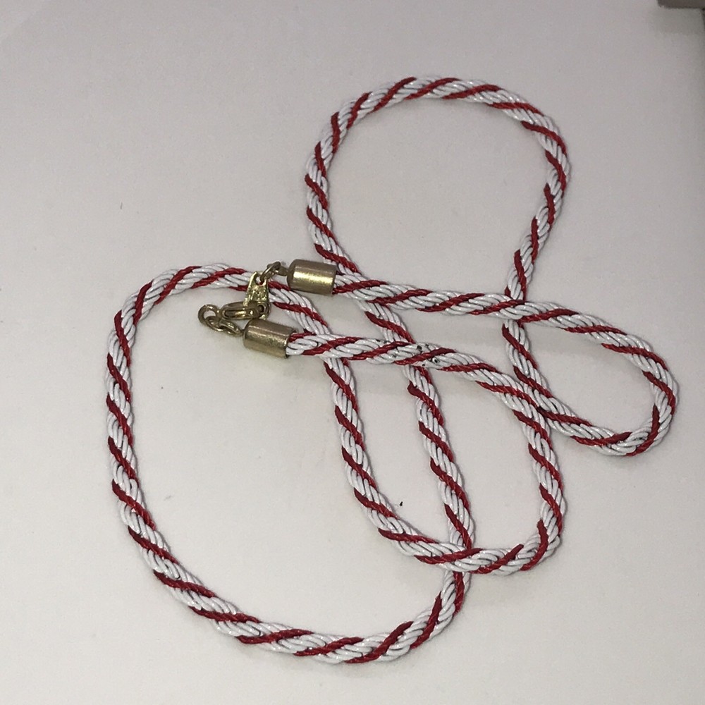 Korea red and white necklace