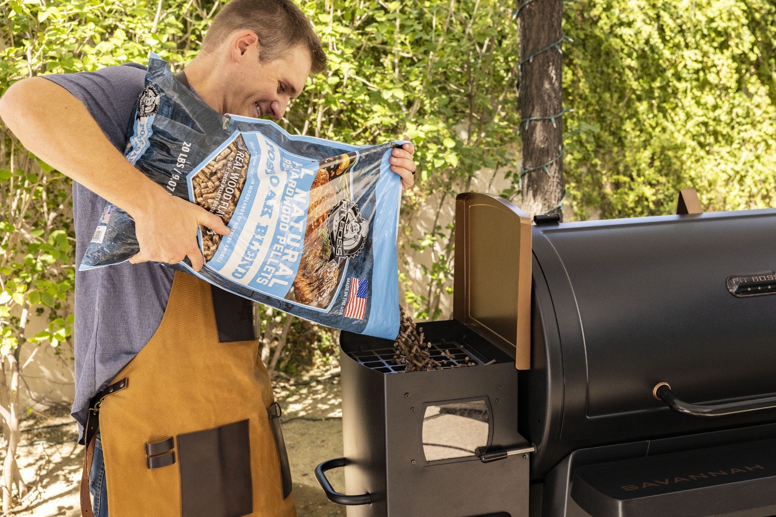 Pit Boss 100% All Natural Hardwood Post Oak Blend BBQ Grilling Pellets, 20 lb Ba