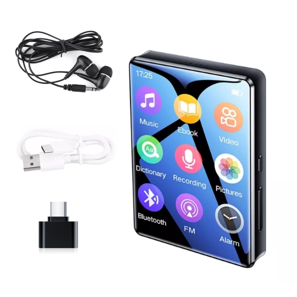 MP3 Player BT 5.0 2.4'' Full-touch HD Screen HiFi Audio Multi-function Equipment