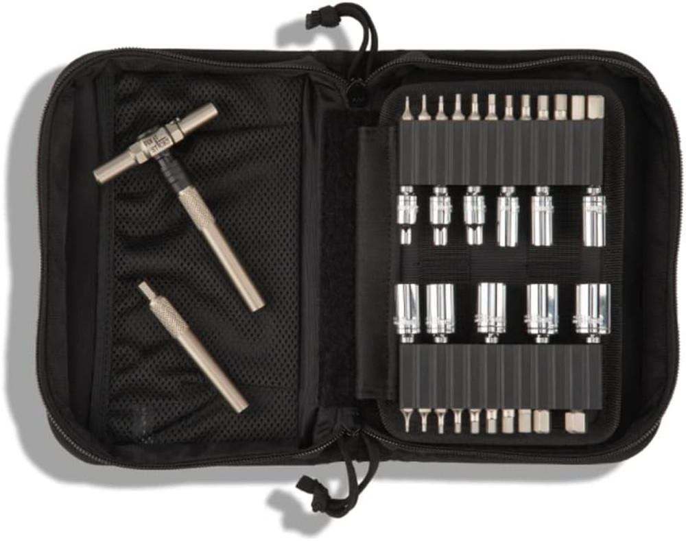 FISAPK Compact Driver Kit - 46 Bits, 22 Sockets, Ratcheting T-Handle