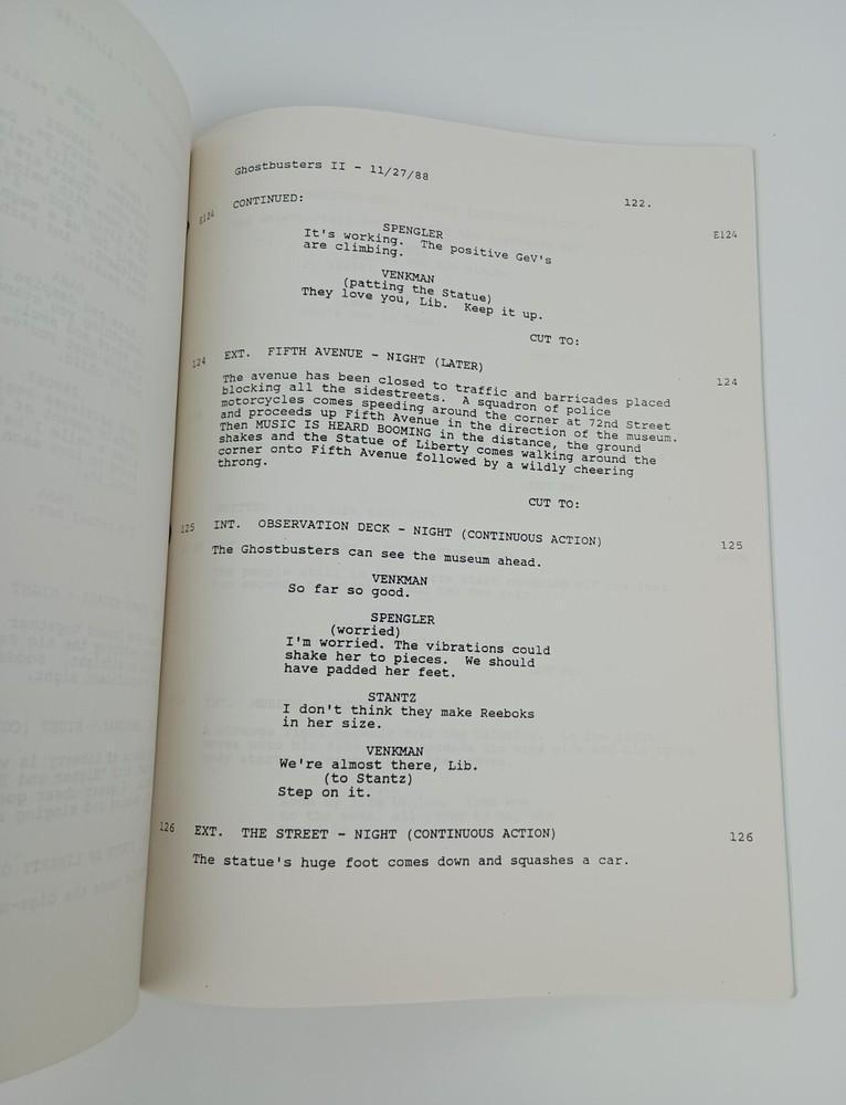 Ghostbusters II Script - 1988 Pink & Blue Revision