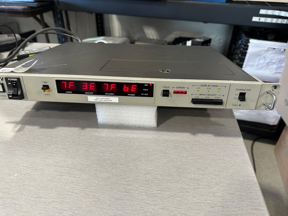 Sony BVG-1500 Rack Mounted Time Code Generator