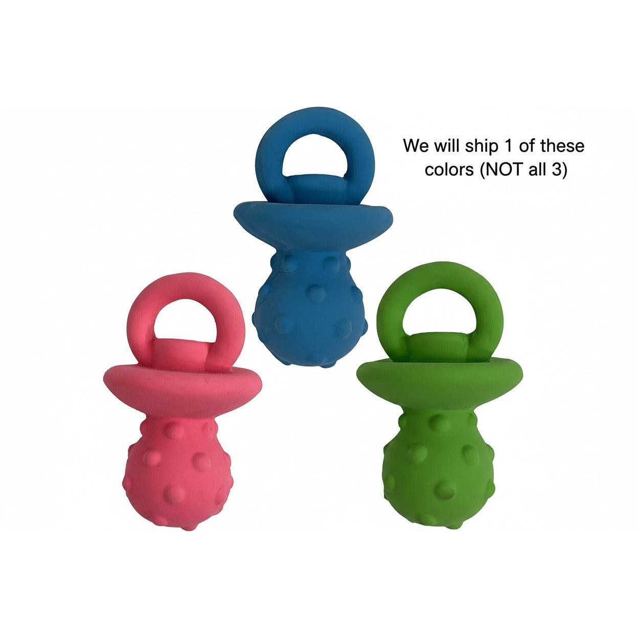 Multipet MiniPet Pacifier 4" Latex Dog Toy