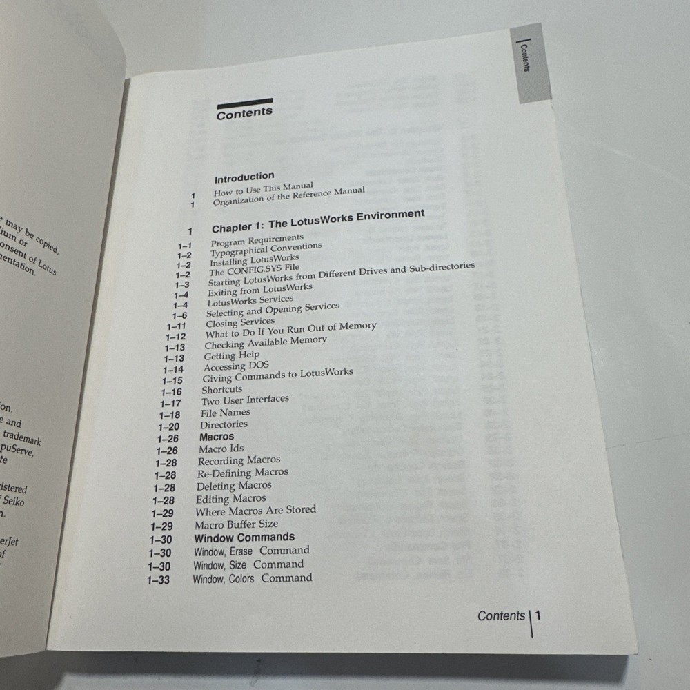 Lotus Works Tutorial 1990 Reference Book Dictionary First Edition