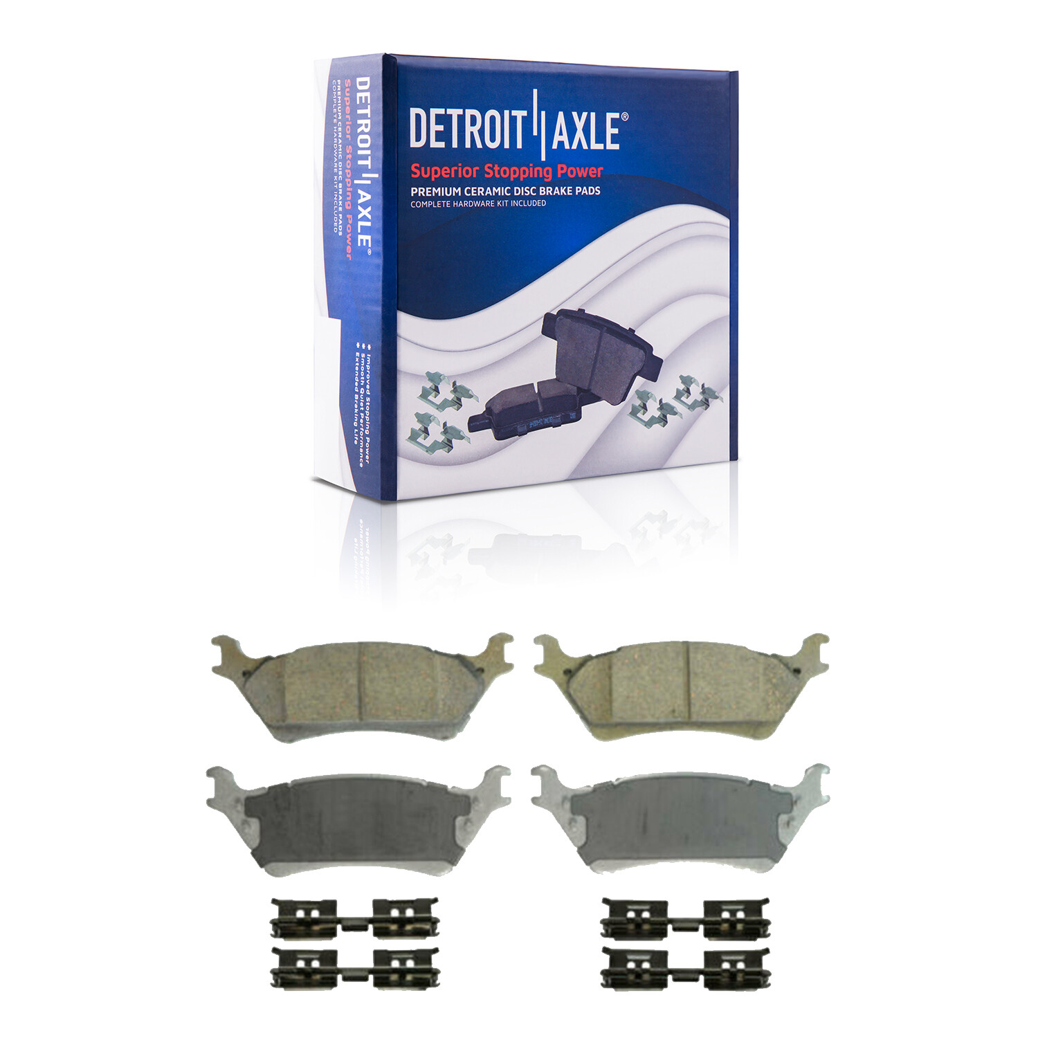 Front & Rear Drilled Rotors Ceramic Brake Pads for 2012 - 2020 Ford F-150 6 LUGS