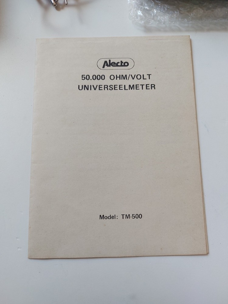 alecto model TM-500 universal meter 50,000 ohm BOXED
