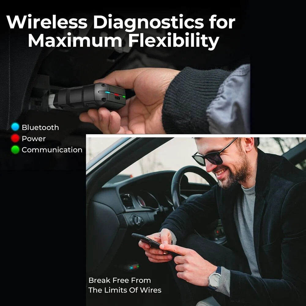 2025 TOPDON Topscan PRO OBD2 Scanner Code Reader Key Coding Diagnostic Wireless