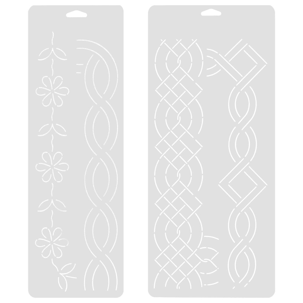 Clothing Quilting Template 2Pcs Quilting Template Plastic Sewing Patchwork Qu...