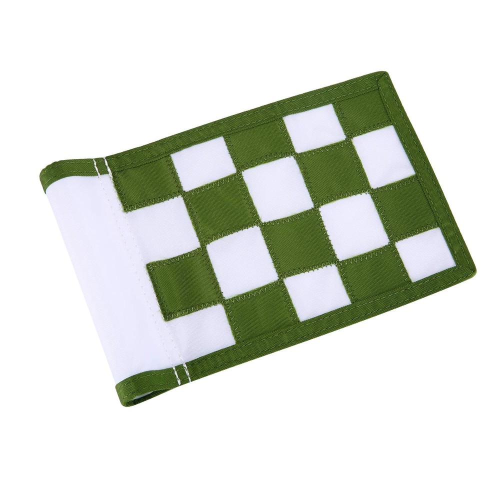 Nylon Golf Putting Green Flags - Solid & Checkered, Indoor/Outdoor, Portable