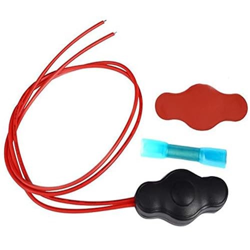 12V Waterproof On-Off Push-Button Switch with Quick Connector for LED Accent