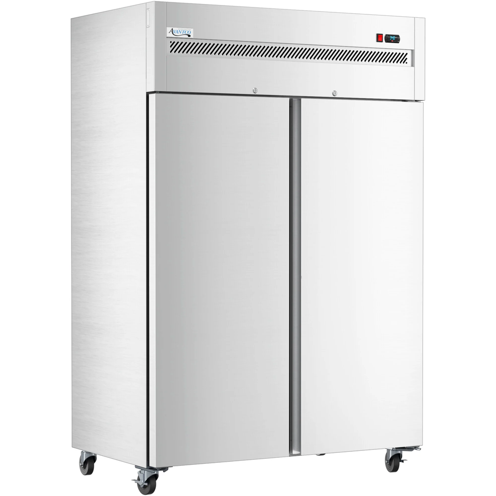 54" Solid Door Stainless Steel Reach-In Refrigerator