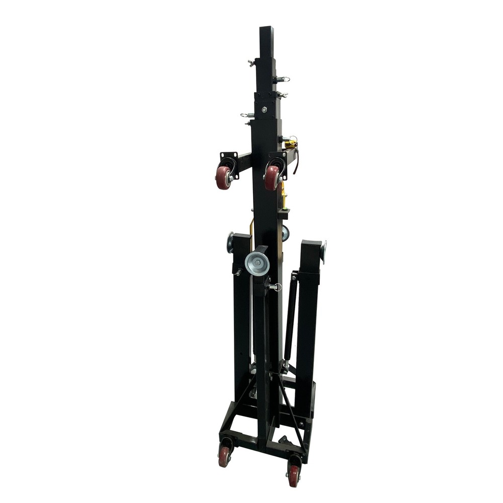 2Pcs 19Ft Stage Lighting Lifting Adjustable Height Iron Crank Stand w/ Outrigger