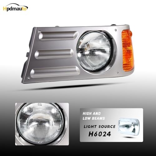 Headlights Assembly fit for Mack CV Replacement Left Driver Side Grey Left