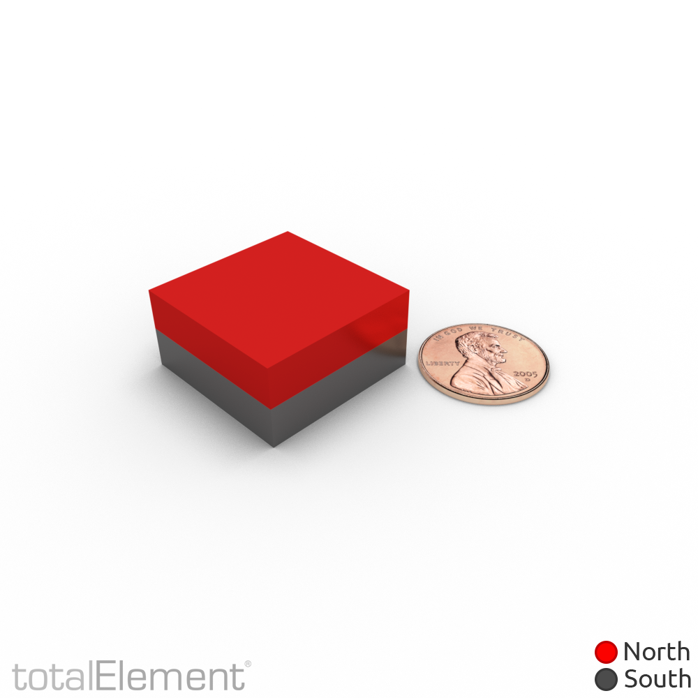 1 x 1 x 1/2 Inch Strong Neodymium Rare Earth Large Block Magnets N48 (2 Pack)