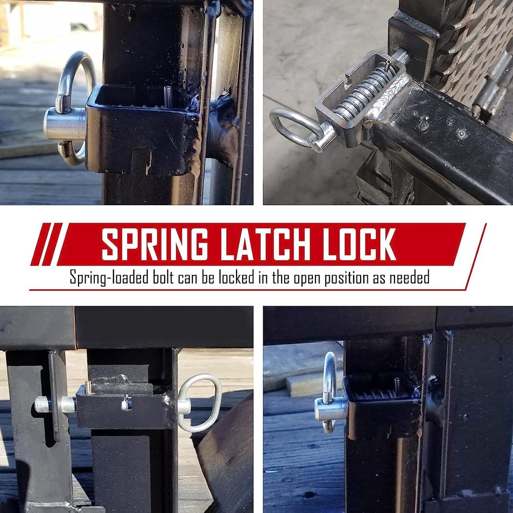 2PCS Universal Spring Car Trailer Gate Loaded Weld-On Spring Latch Lock Assembly