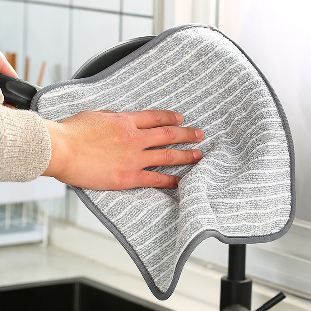 Dish Cloth Strong Water Absorption Thickened Quick Drying Versatile Dish Towels