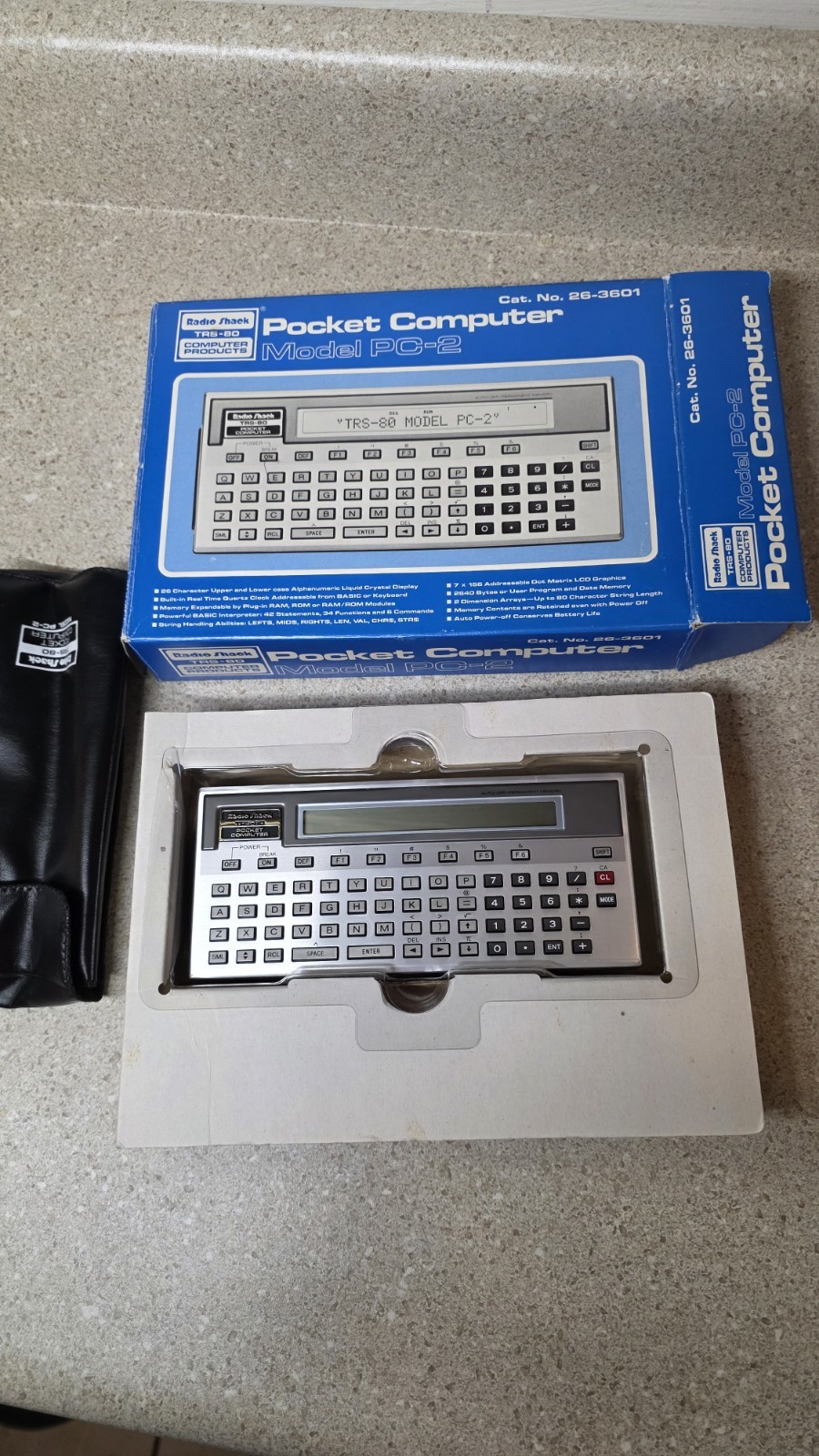 Radio Shack TRS-80 Pocket Computer PC-2 Japan Box Tested 26-3601 Vtg