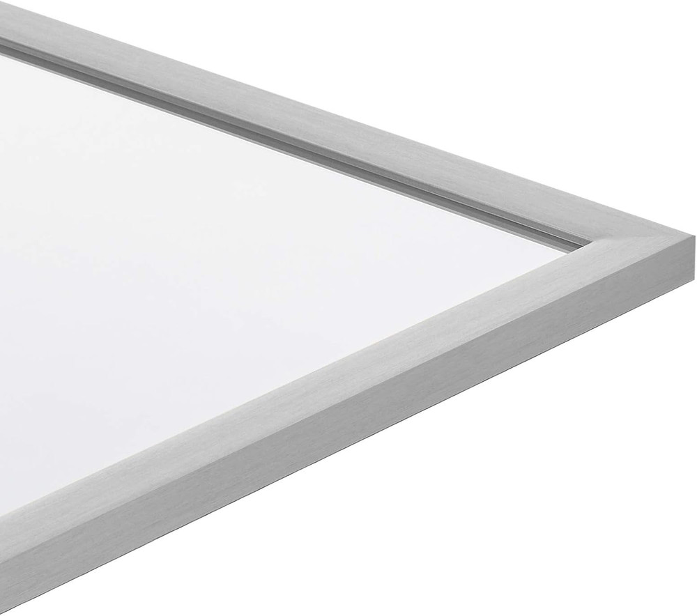 Stylish 24" x 36" Rectangular Wall Mirror with Nickel Trim