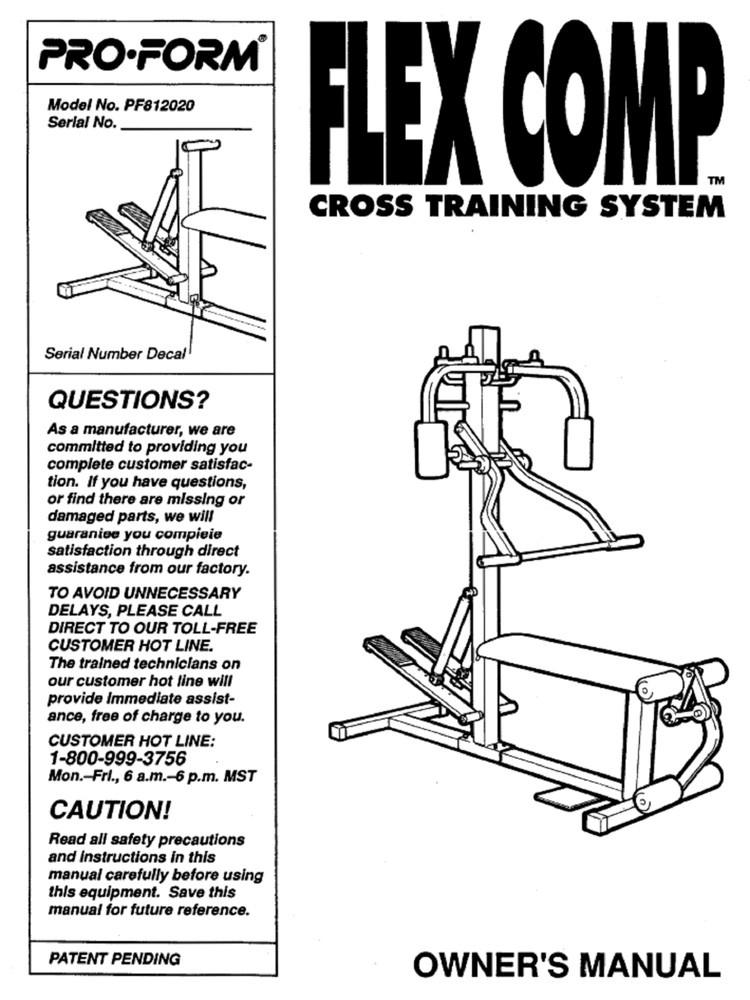 ProForm FLEX - PF812020 Strength System Owner Manual 108486