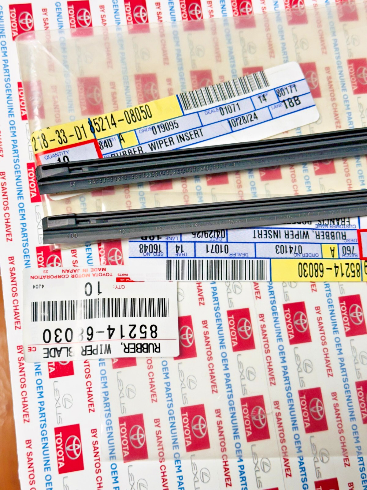 2020-2025 Toyota Corolla Windshield Wiper Refill Set GENUINE OEM PART