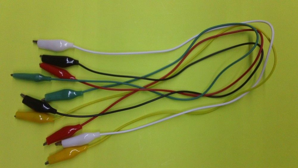 5pcs - 18" DOUBLE end Crocodile Clips Cable Alligator Clips testing wire leads