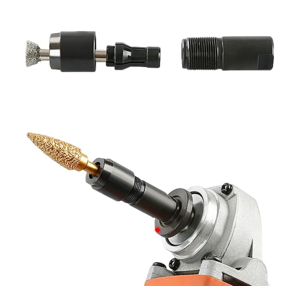 2pc 100-type Angle-Grinder Modified Adapter To Straight-Grinder Chuck M10 Thread