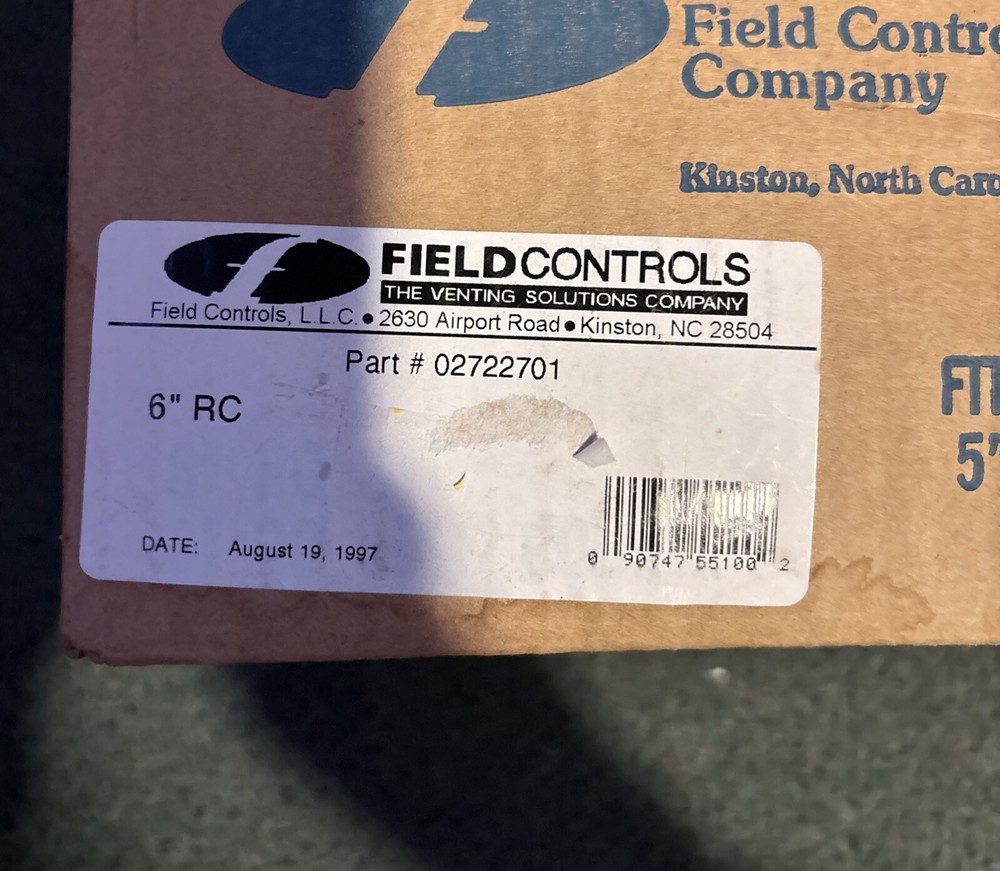 Field Controls 6RC Draft Control # 02722701 New