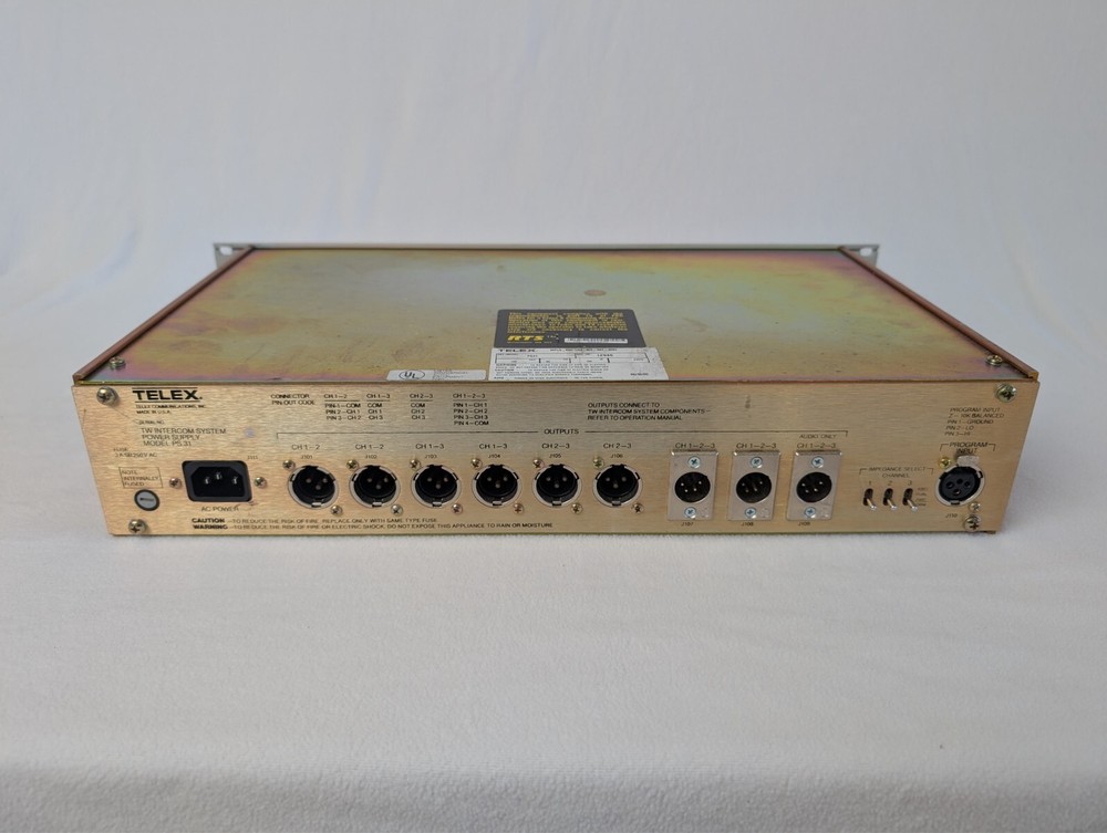 RTS PS31 TW Intercom System Power Supply