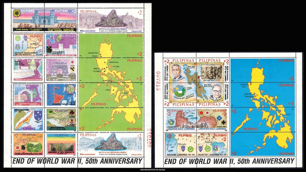 Philippines Scott 2392a-2392r Mint never hinged.