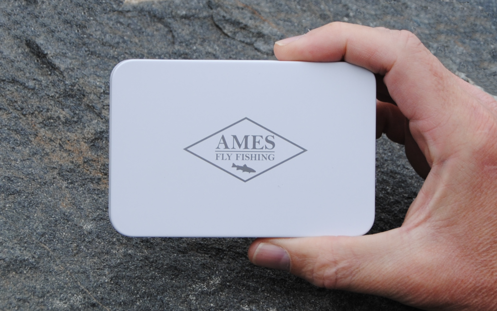 Mini Tin Silicone Fly Fishing Box White