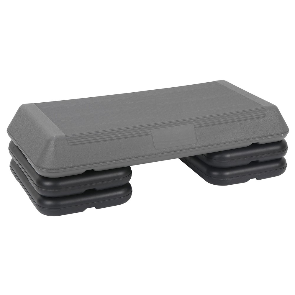 Aerobic Step Exercise Home Gym Workout Versatile Stepper w/ 3 Level Risers 28"