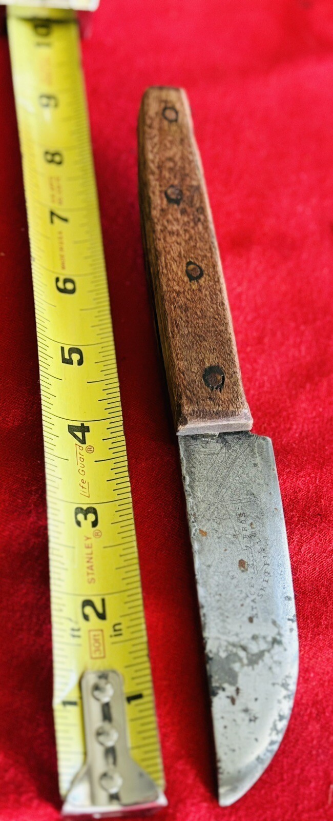 STACEY BROTHERS - CIVIL WAR ERA SHEFFIELD 1800’S - CUT DOWN KNIFE - ANTIQUE