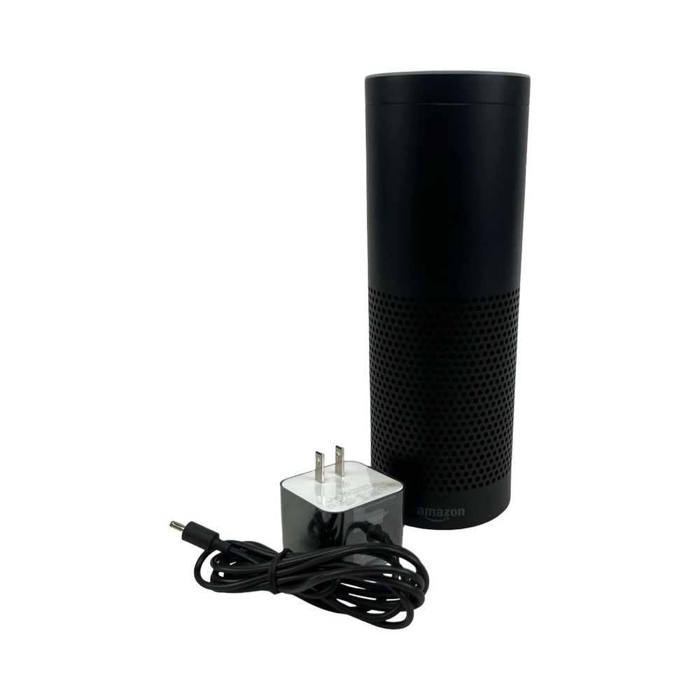 Amazon Echo 1st Generation Smart Speaker featuring Alexa w/ Adapter