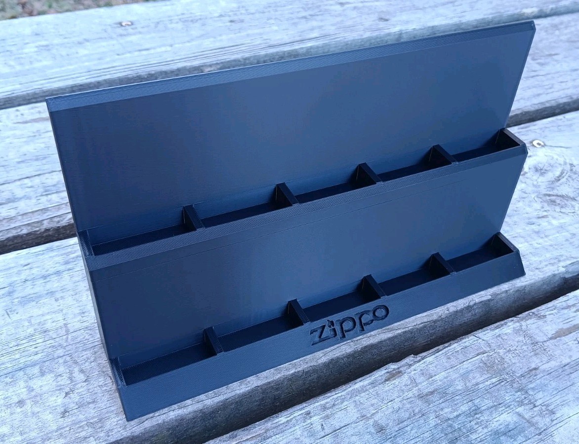 Zippo Lighter Display Stand - Holds 10 Lighters
