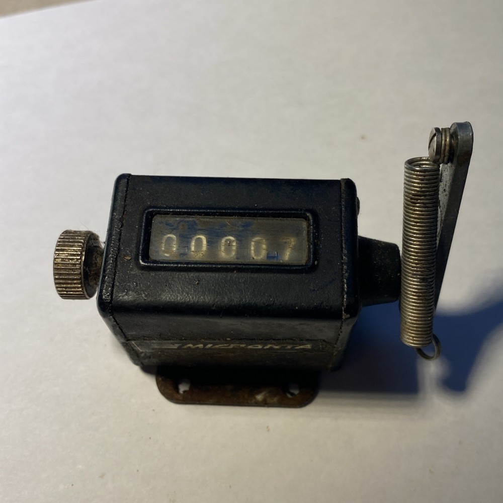 Vintage 5 Digit Mechanical Mini Counter Micronta Working