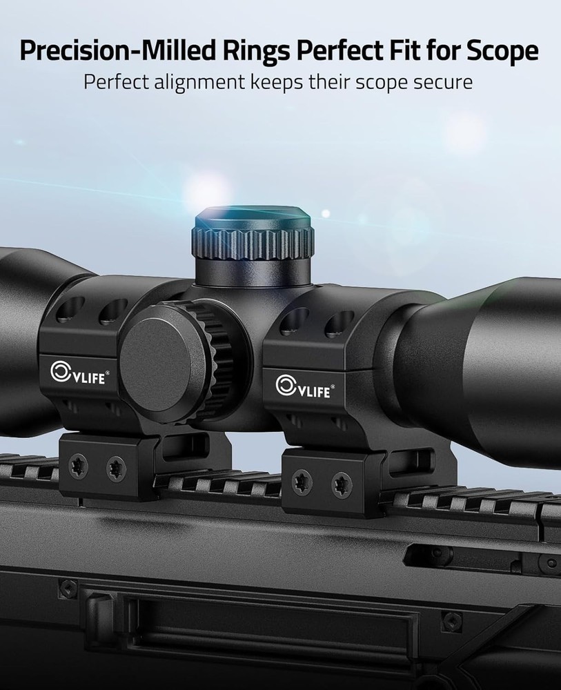 Precision 1 Inch Scope Rings Scope Mount - 2 Pieces , Medium