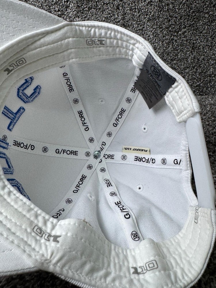 G/Fore Hat Cap Snapback One Size White Golf Hat Adjustable BOLTS