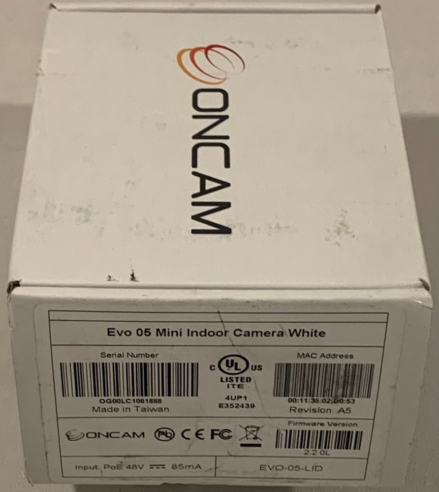 OnCam EVO-05-LID Evolution 360-Degree Indoor Mini Camera