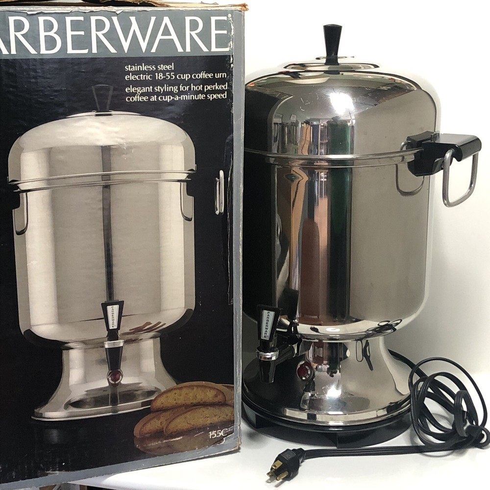 Farberware 155C Automatic Stainless Steel Coffee Urn Percolator 55 Cup Buffet