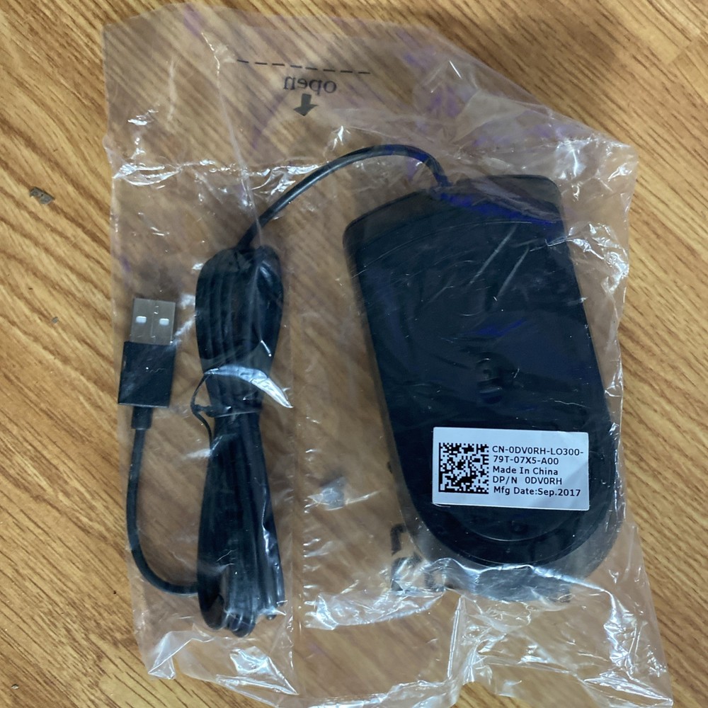 NEW Genuine Dell Wired USB Optical 2 Button Scroll Mouse 49PR0 Mice