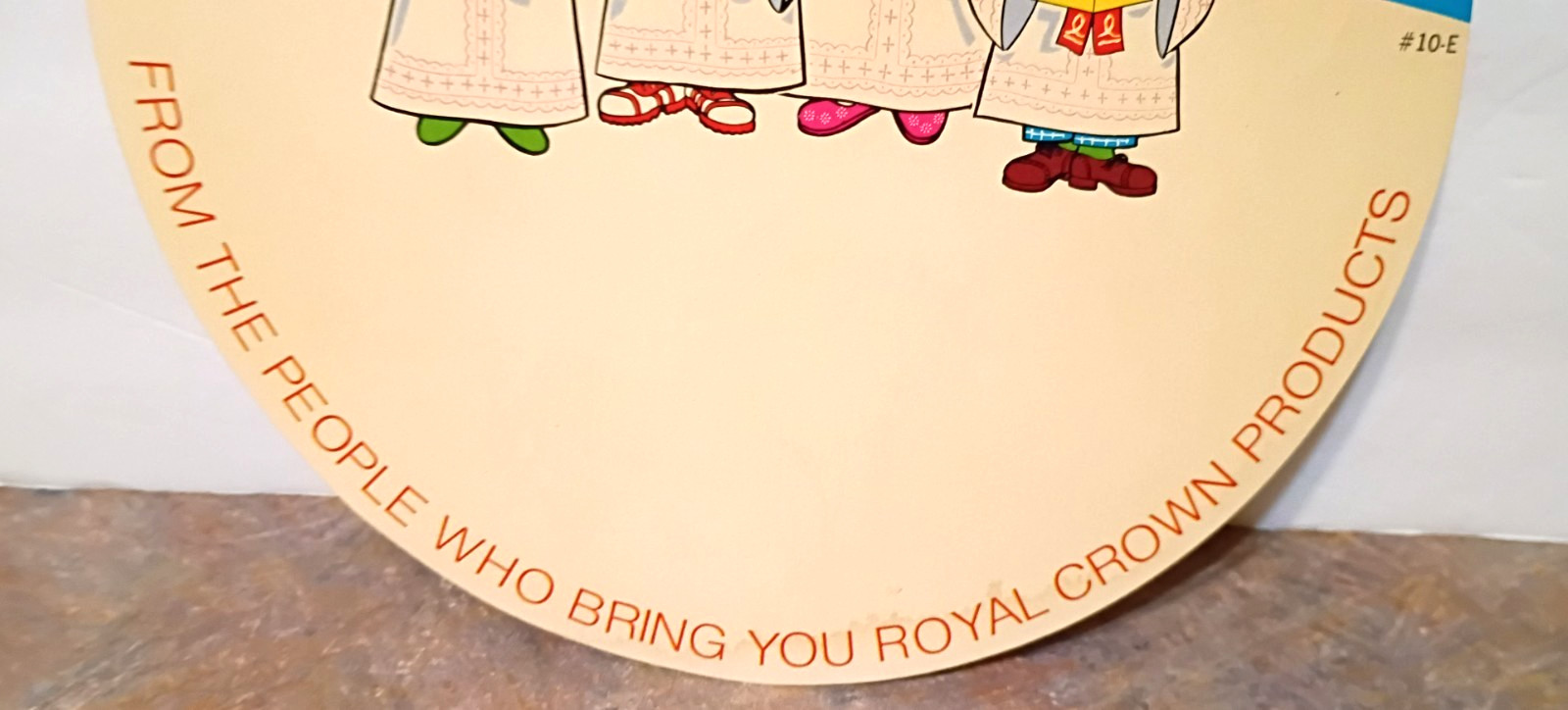 RARE 1960s? ROYAL CROWN COLA "MERRY CHRISTMAS" BOTTLE HANGER/TOPPER