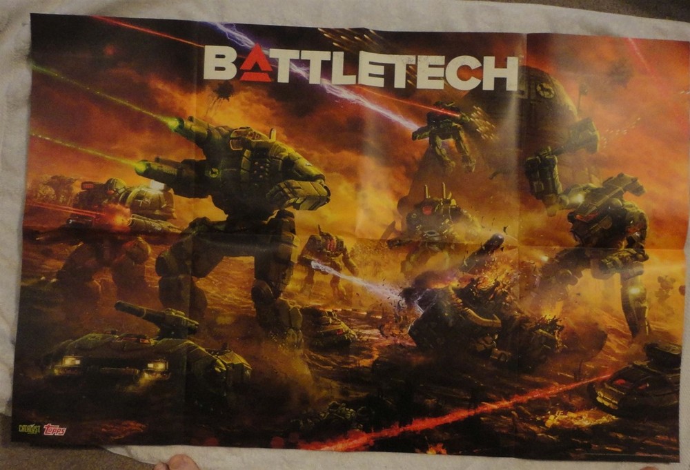 Battletech Mercenaries Kickstarter Promo 3-Poster Set includes 'mech recognition