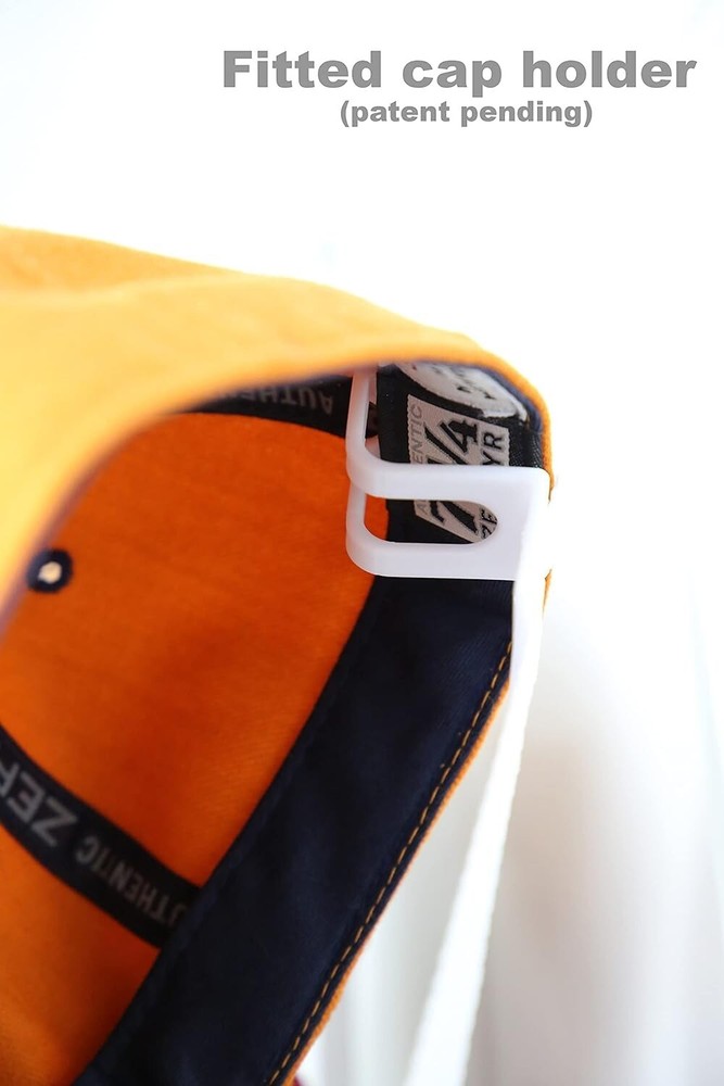 40-Cap Secure Hat Rack with Adjustable Shelves for Effortless Organization