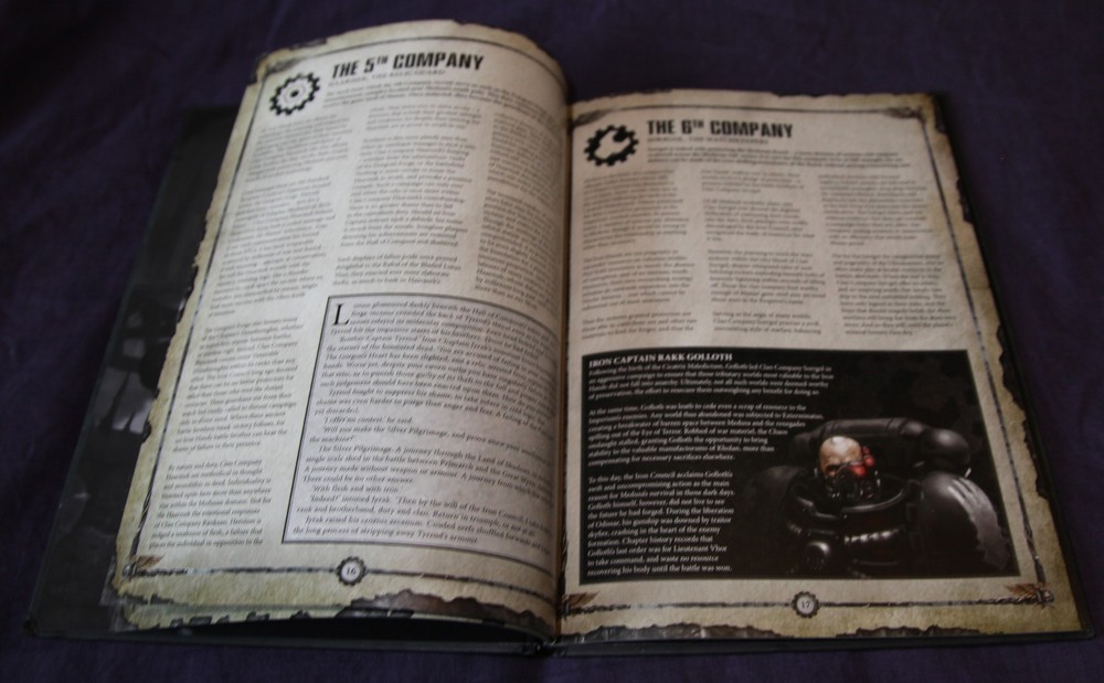 Warhammer 40k, Iron Hands Codex Supplement, Games Workshop, Hardcover, Hard Face