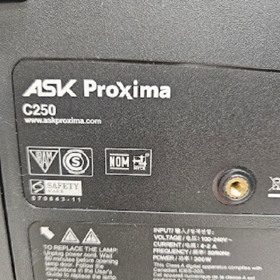 ***GREAT*** ASK PROXIMA C250 DLP PORTABLE PROJECTOR, REMOTE, CASE, CABLES!!!