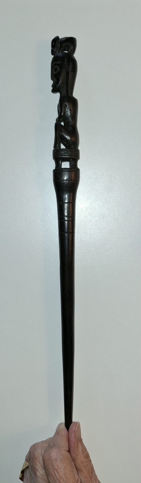 Rare Vintage Pig Trap Measuring Stick from Borneo.