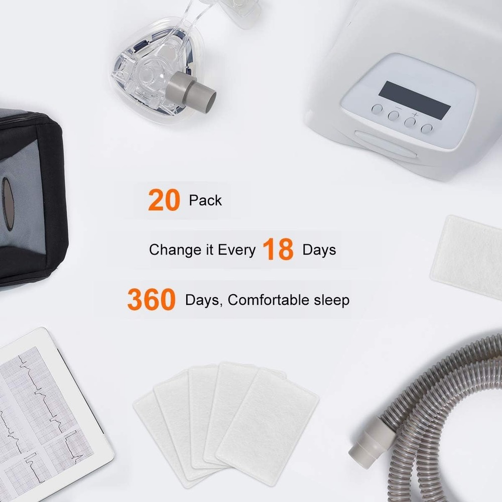 20 Pack CPAP Filters ResMed Disposable Air Filter Universal Replacement